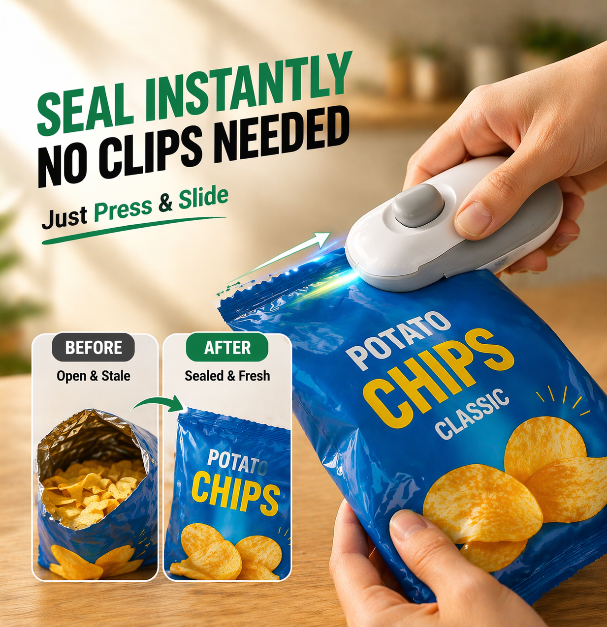 Mini Sealing Machine – Seal Packets Instantly & Keep Food Fresh Longer