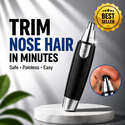 TrimEase Pro™ – Safe & Painless Nose Hair Trimmer