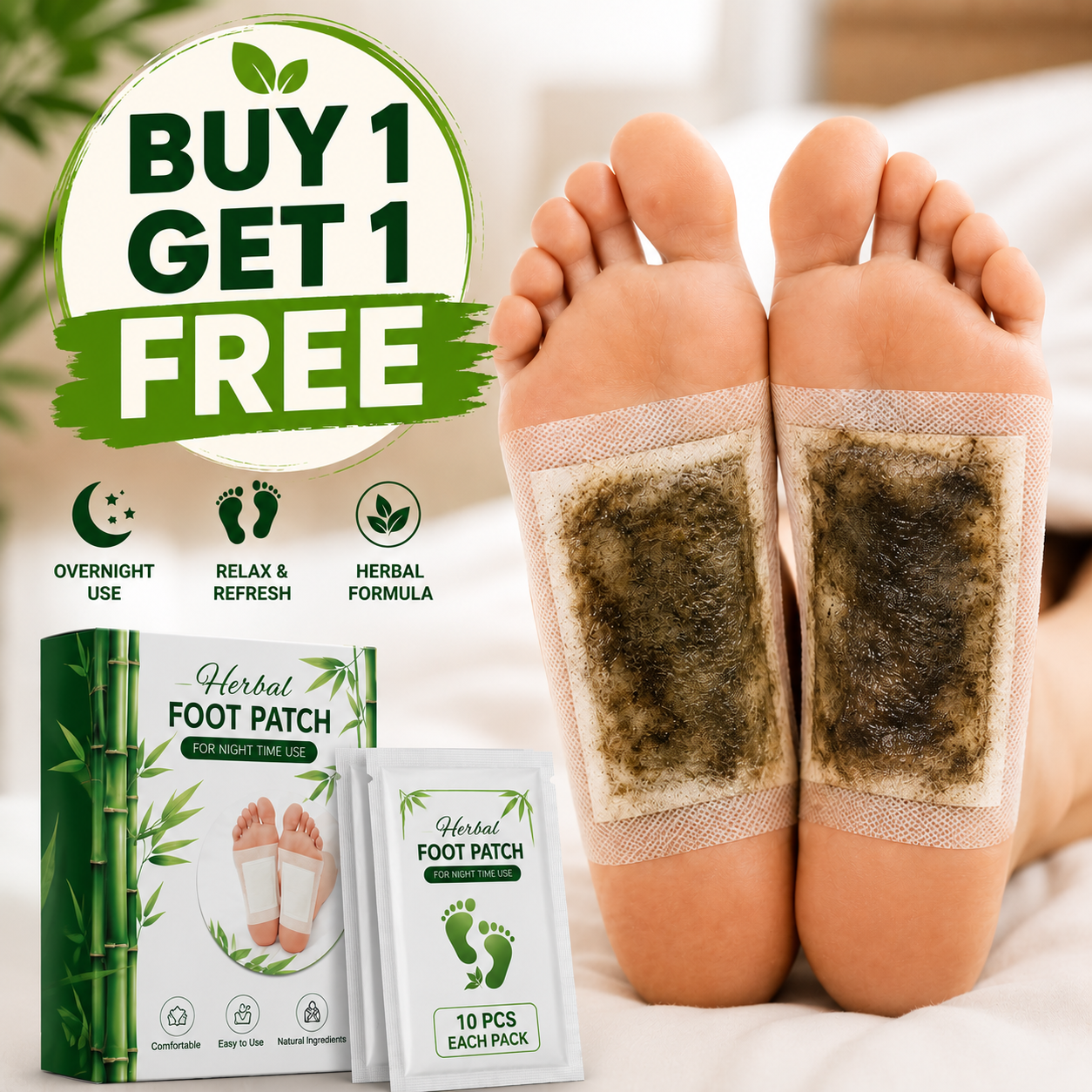 WakeFresh Overnight Wellness Patches Buy 1 Get 1 Free
