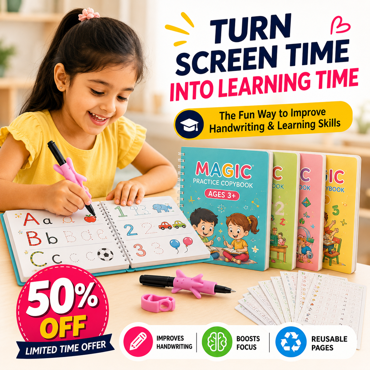 KidsScrib Handwriting Learning Kit