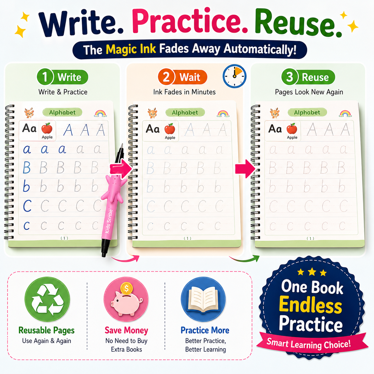 KidsScrib Handwriting Learning Kit